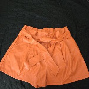 Stylish Orange Women's Shorts